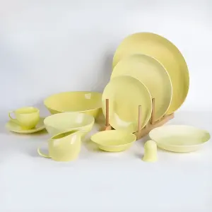 سرویس 30 پارچه سرامیکی چینی نور کلارا زرد