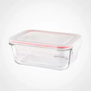 ظرف شیشه ای مستطیل 850 میلی لیتر لیمون 1802