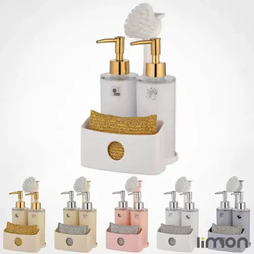 ست جا مایعی 2 قلو لیمون