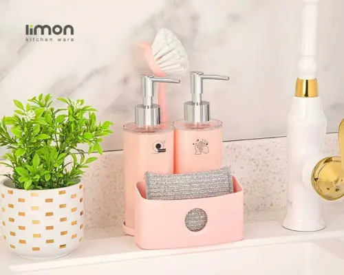 ست جا مایعی 2 قلو لیمون