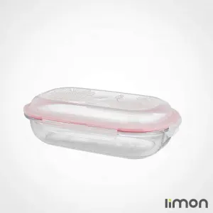 ظرف-شیشه-ای-بیضی-سرو-و-نگهداری-درب-دار-900-میلی-لیتر