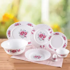 خرید قسطی سرویس غذاخوری رزالین صورتی پارس اپال ۶ نفره