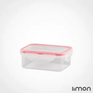 ظرف فریزری مستطیل 350 میلی لیتری لیمون