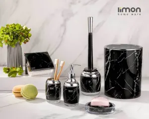 ست سرویس بهداشتی 2 جداره رومانتیک طرح ماربل