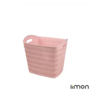 سبد رخت مستطیل طرح بامبو لیمونسبد رخت مستطیل طرح بامبو لیمون