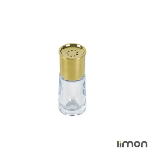 نمکپاش استوانه ای (درب طلایی - درب کرم)