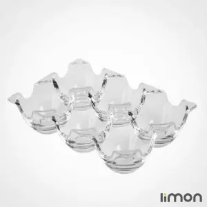 جا تخم مرغی کریستال لیمون از جنس اکرلیک شفاف