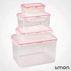 سرویس ظرف فریزری 8 پارچه مستطیل لیمون