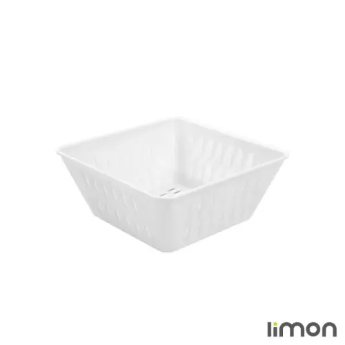 سبد چهار گوش طرح بامبو کوچک لیمون