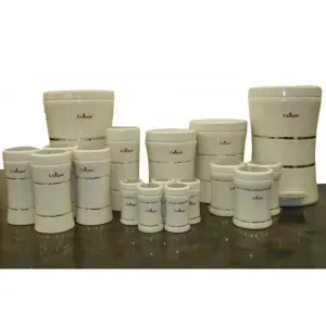 سرویس 18 پارچه کمر باریک خطی تمام سفید یونیک UN-4583