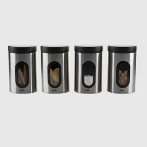 ظرف حبوبات 1 لیتر پنجره دار استیل یونیک UN-5971