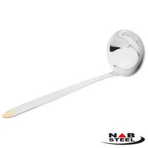 ملاقه سوپ ناب استیل مدل پالرمو (طلایی)