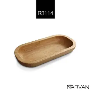 شکلات خوری چوبی بدون دسته ضخیم نارون کوچک R 3114