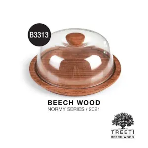 کیک خوری دایره با درب طلقی کد B3313