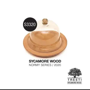 کره خوری چوبی با درب شیشه ای تیریتی راش