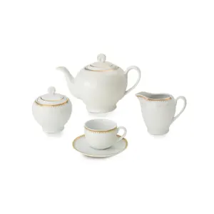 سرویس 17 پارچه چای خوری ایتالیا اف طرح سپیدار