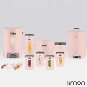 سرویس آشپزخانه گرد لیمون 9 پارچه لیمون درب شفاف