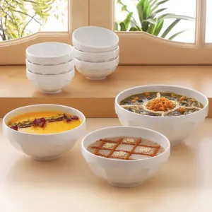 چینی زرین 13 پارچه پیاله نئوکلاسیک سفید