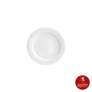 زیر پیاله 16 سانتیمتری سفید هتلی 49 چینی زرین