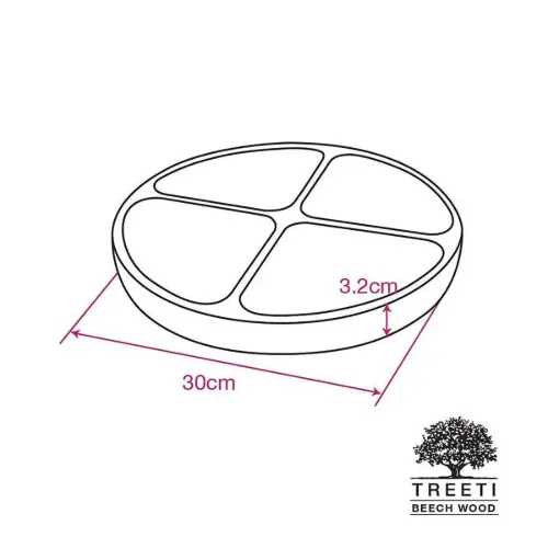 اردو خوری چوبی تریتی چهارخانه بزرگ W2124