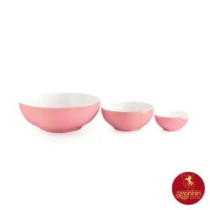 سرویس پیاله چینی زرین طرح ماربل 13 پارچه