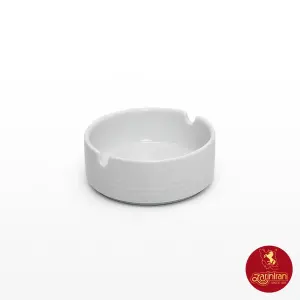 چینی زرین جا سیگاری (زیر سیگاری) سفید هتلی