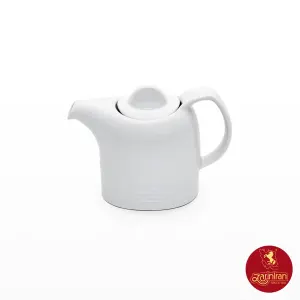 قوری قهوه خوری دو فنجان چینی زرین هتلی 49 سفید