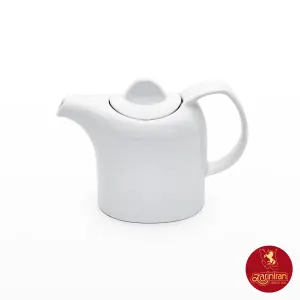 قوری قهوه خوری سه فنجان چینی زرین هتلی 49 سفید