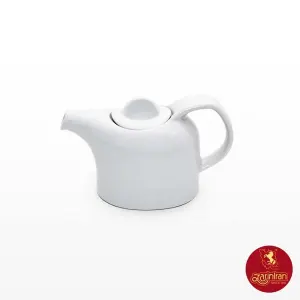 چینی زرین قوری چای (متوسط) سفید هتلی