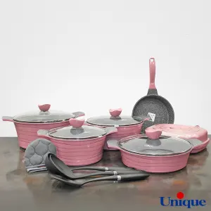 سرویس قابلمه 16 پارچه لاین رزگلد یونیک UN-7722