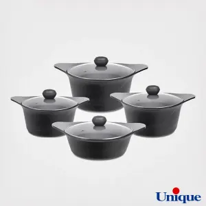 سرویس قابلمه یونیک چدن 10 پارچه داخل سرامیک UN-8810