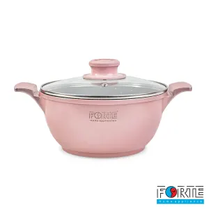 قابلمه گرانیتی فورته مدل اسکار پلاس سایز 32 صورتی