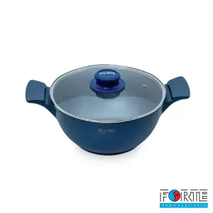 قابلمه گرانیتی فورته سایز 24 اسکار پلاس سرمه ای