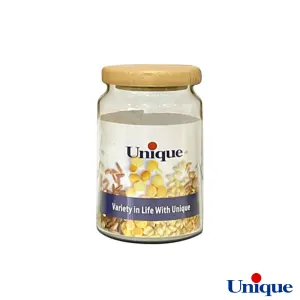 بانکه حبوبات 15 سانتی درب چوبی یونیک UN-1320