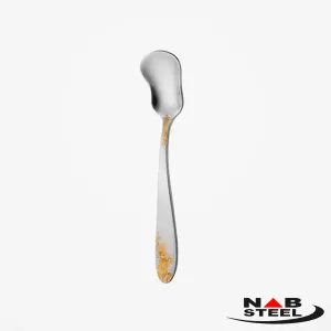 قاشق بستنی خوری ناب استیل مدل امپریال دورطلایی