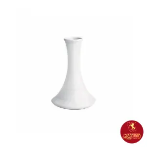 چینی زرین گلدان 13 (کوچک) سفید هتلی