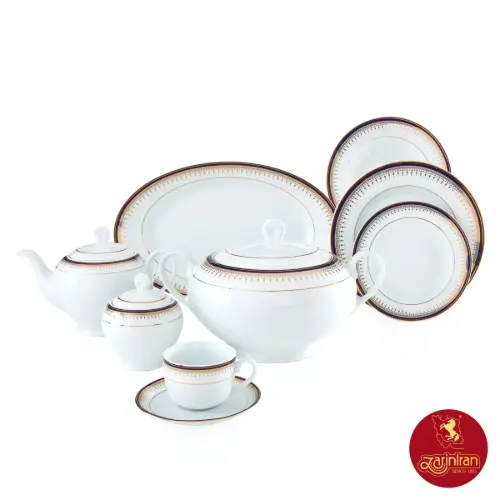 چینی زرین سرویس 12 نفره ایتالیا اف طرح خاطره