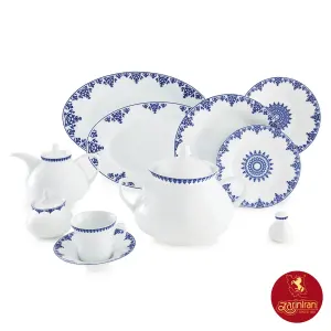 چینی زرین سرویس 12 نفره شهرزاد طرح سمرقند