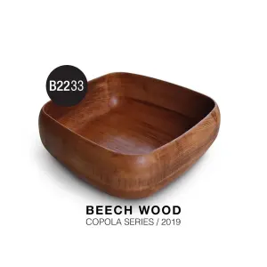 پیاله چوبی مربع تیریتی بزرگ 30 سانتی B2233