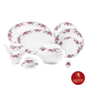 چینی زرین سرویس 12 نفره ایتالیا اف طرح آران