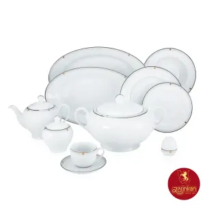 چینی زرین سرویس با کیفیت 12 نفره ایتالیا اف طرح اپرا