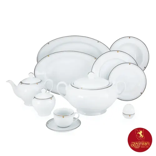 چینی زرین سرویس با کیفیت 12 نفره ایتالیا اف طرح اپرا