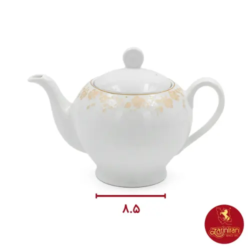 چینی زرین قوری ایتالیا 8 طرح گلدن رز