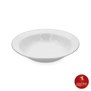 سالادخوری چینی زرین ایتالیا اف 25 سانتیمتری طرح سمن