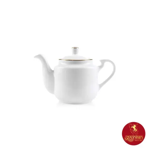 سرویس قوری 6 پارچه چینی زرین استوانه طرح زرین (3 عدد)