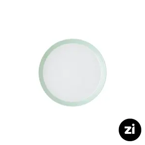 بشقاب تخت چینی زرین فرم اس پاستل سبز سایز 18