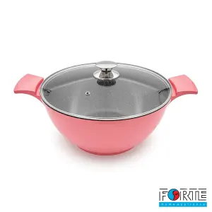 قابلمه سایز 32 اسکار گرانیتی صورتی فورته