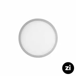 بشقاب تخت چینی زرین فرم اس پاستل طوسی سایز 21