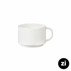 فنجان چایخوری چینی زرین فرم اس سفید سایز 8