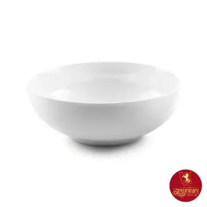 چینی زرین پیاله ایتالیا اف سایز 25 سفید